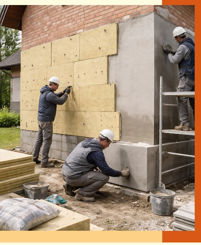 Утепление частного дома в Котласе под ключ от 7772 руб/м2 — недорого | ТепломастерКтл