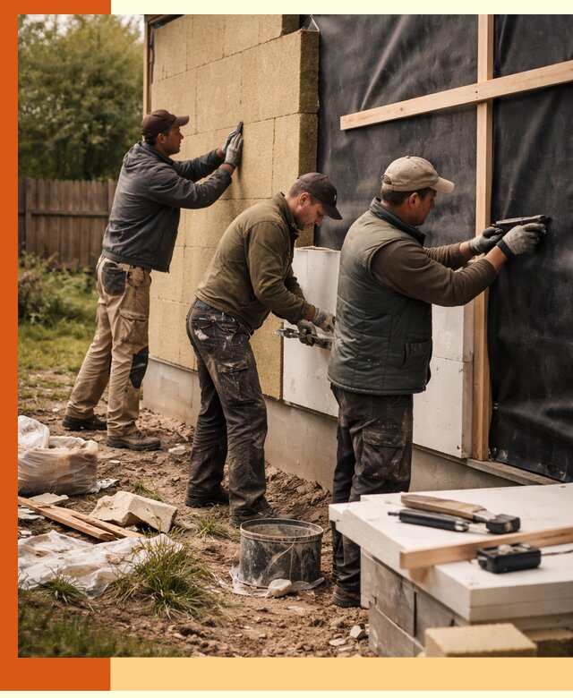 Утепление дачного дома под ключ в Котласе