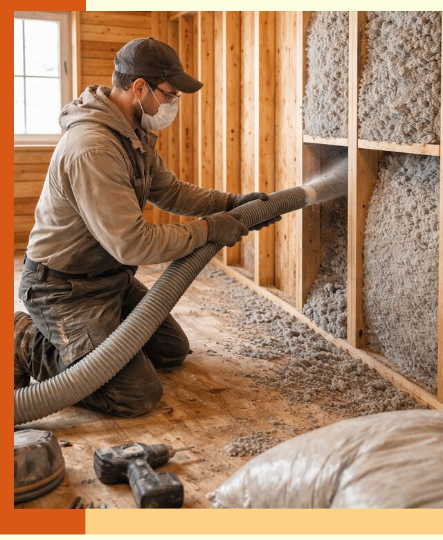 Утепление дачного дома эковатой в Котласе — быстро и надёжно