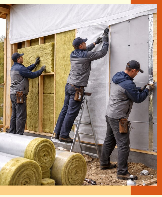 Утепление каркасного дома в Котласе от 4352 руб./м2 — профессионально | ТепломастерКтл