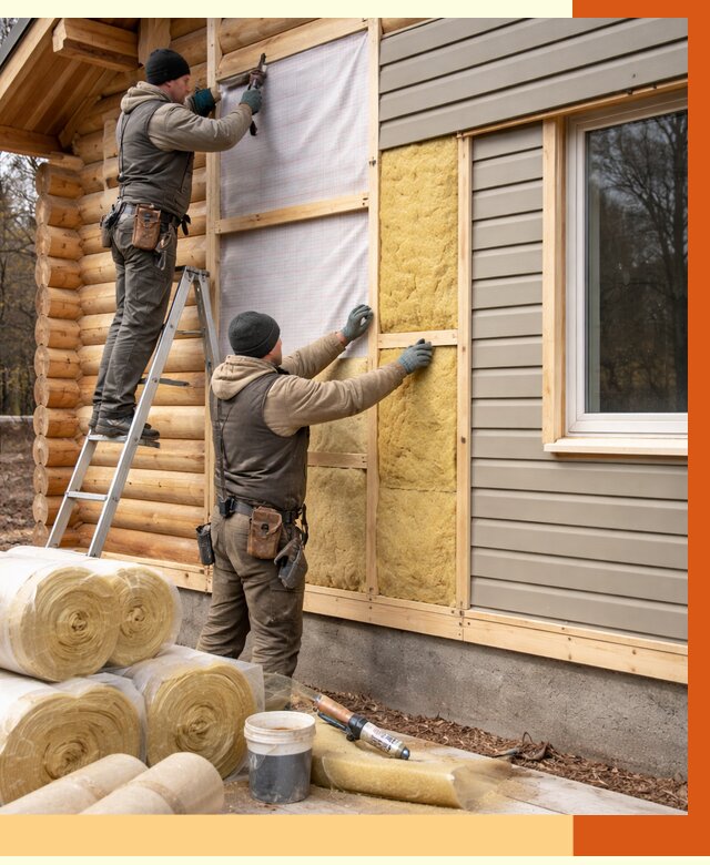 Утепление деревянного дома в Котласе от 6425 руб./м2 — заказать работы | ТепломастерКтл