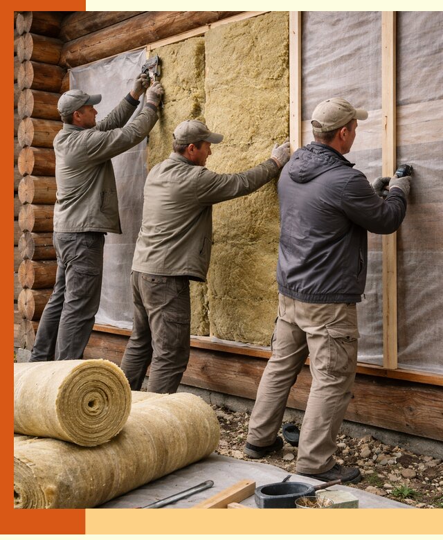 Утепление деревянного дома в Котласе эффективными технологиями