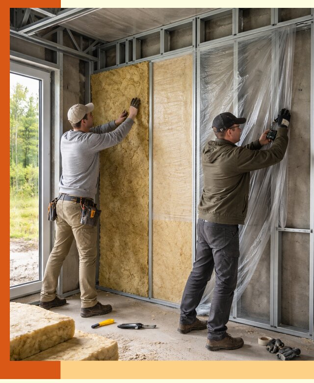 Утепление дома из ЛСТК в Котласе с гарантией качества и эффективности