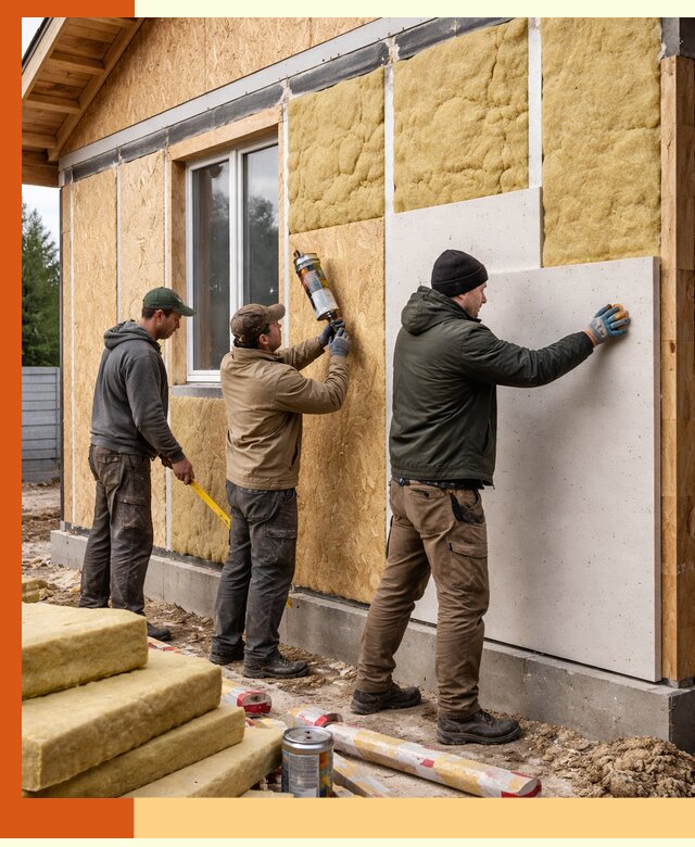 Профессиональное утепление дома из SIP-панелей в Котласе