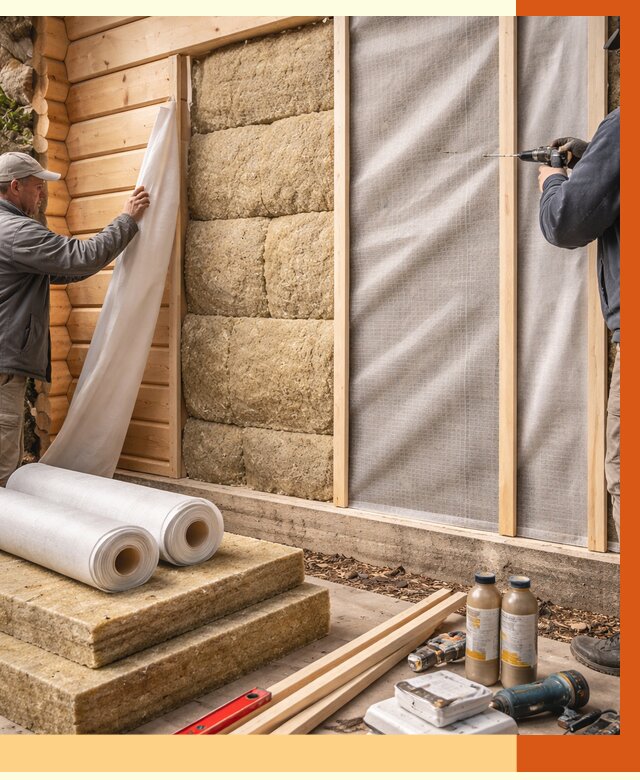 Утепление дома из минибруса в Котласе от 4663 руб/м2 — заказать профессионально | ТепломастерКтл