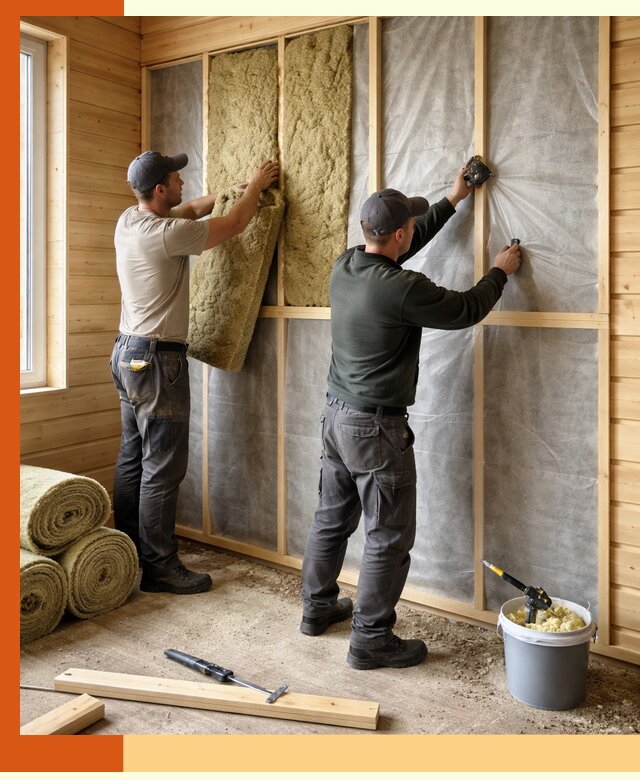 Утепление дома из минибруса в Котласе: комплексные теплоизоляционные работы