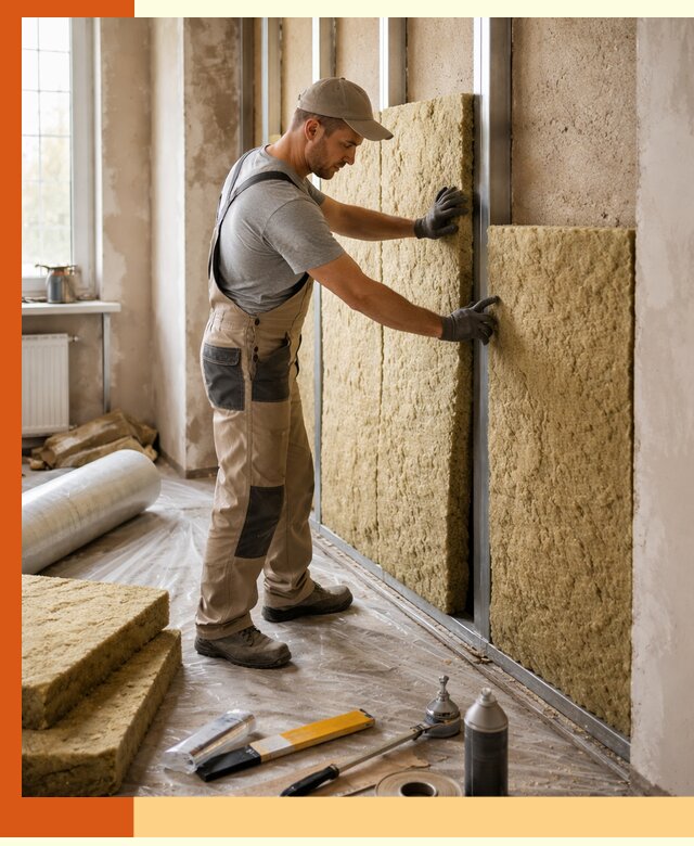 Утепление квартиры в Котласе — комплексная теплоизоляция стен и полов