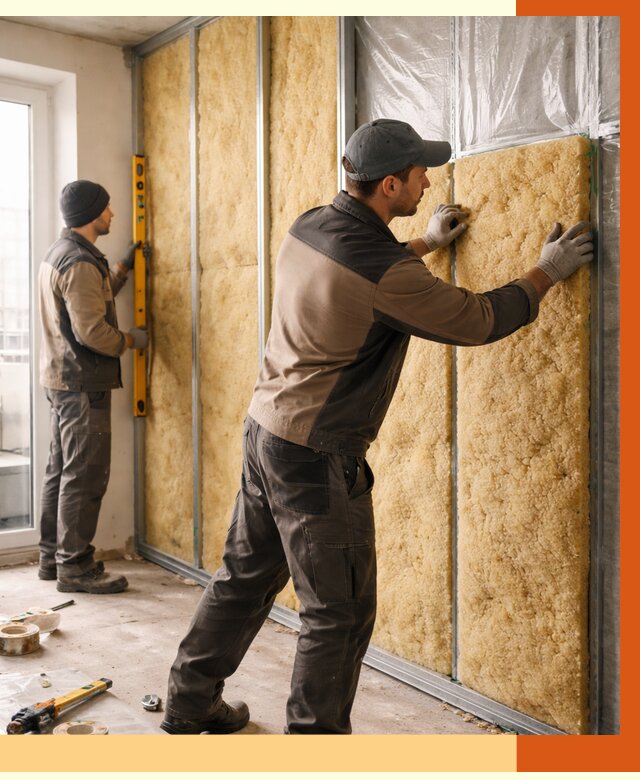 Утепление квартиры изнутри в Котласе от 4508 руб. за м2 | Проф. работы ТепломастерКтл