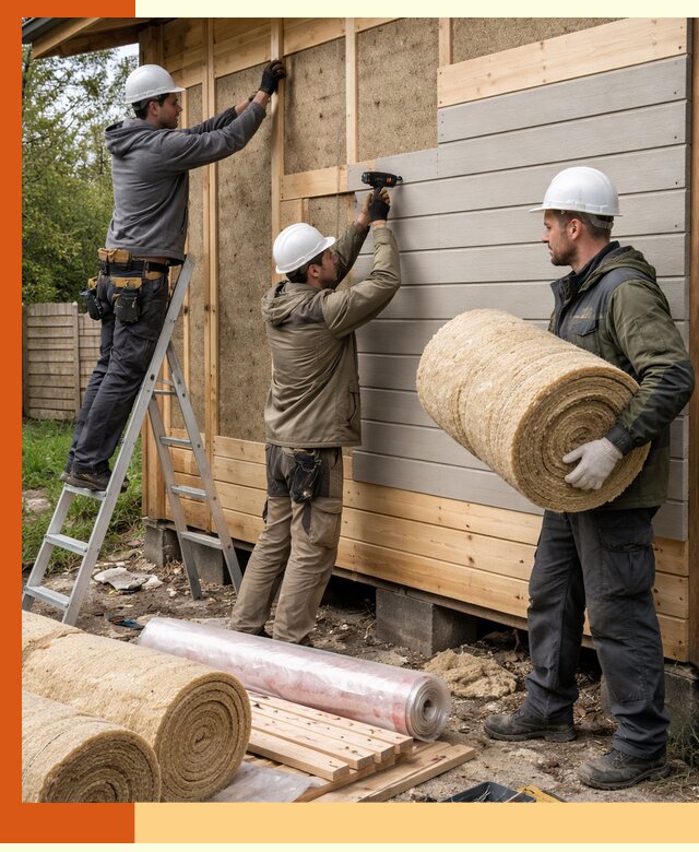 Утепление бани снаружи в Котласе профессионально и надежно