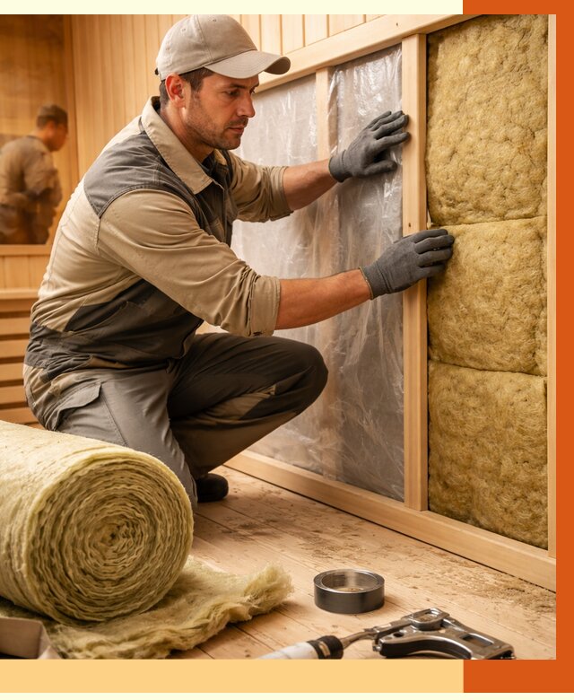 Утепление сауны изнутри в Котласе от 6736 руб. за м2 | ППУ, под ключ — ТепломастерКтл