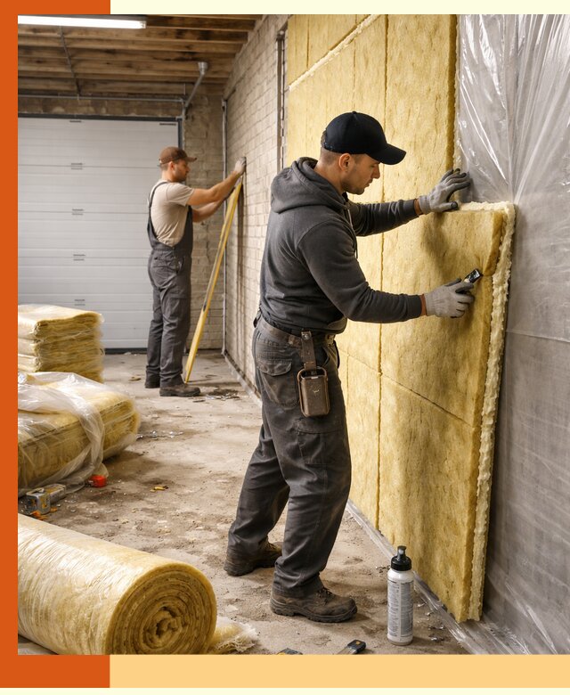 Утепление гаража под ключ в Котласе — все виды теплоизоляции