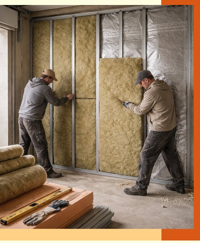 Утепление гаража изнутри в Котласе от 7772 руб/м2 — работы и цена | ТепломастерКтл