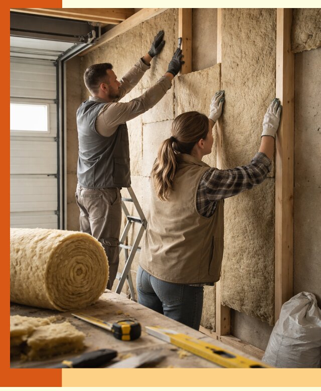 Утепление гаража изнутри в Котласе: быстро и надежно