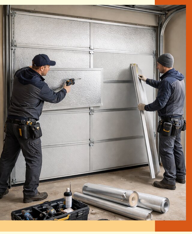 Утепление гаражных ворот в Котласе от 8135 руб/м2 — надежно и быстро | ТепломастерКтл