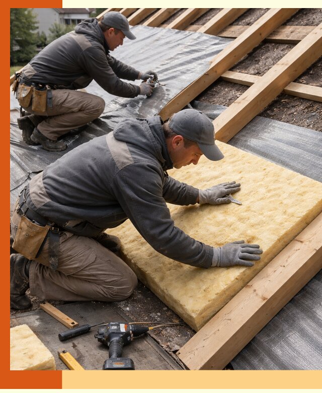 Профессиональное утепление крыши в Котласе качественно и надежно