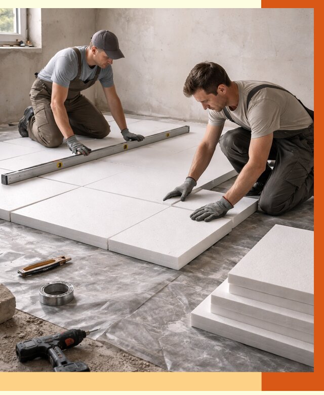 Утепление бетонного пола в Котласе от 2591 руб/м2 — монтаж и цена | ТепломастерКтл