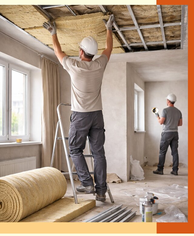 Утепление потолка в частном доме в Котласе от 984 руб./м² — работы под ключ | ТепломастерКтл