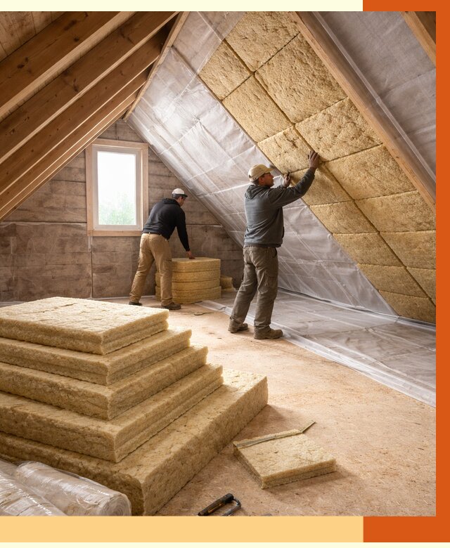 Утепление мансарды в Котласе от 2591 руб/м2 — комплексно и под ключ | ТепломастерКтл