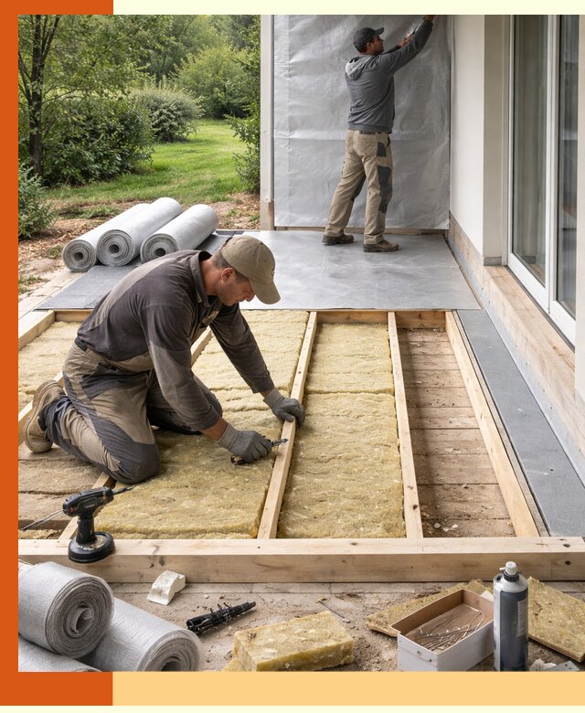 Утепление террасы в Котласе — тепло и защита круглогодично