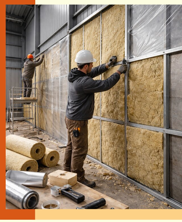 Утепление ангара в Котласе — профессиональная теплоизоляция помещений