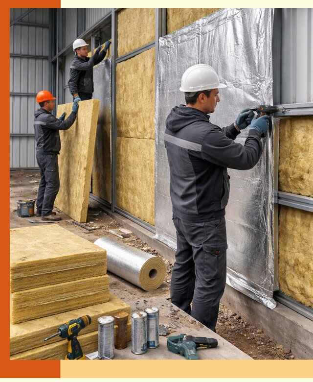 Утепление металлического ангара профессионально в Котласе