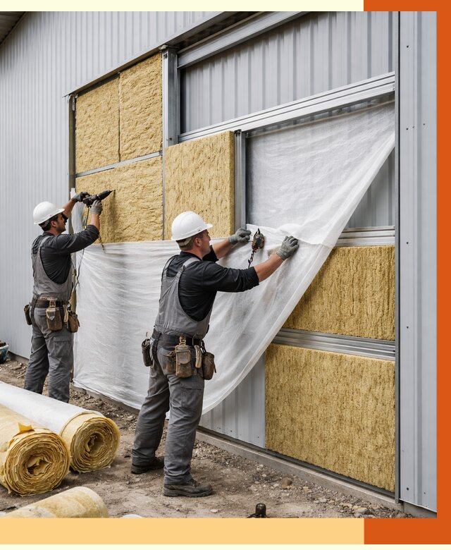 Утепление металлического склада в Котласе от 4663 руб/м2 — комплексное утепление под ключ | ТепломастерКтл