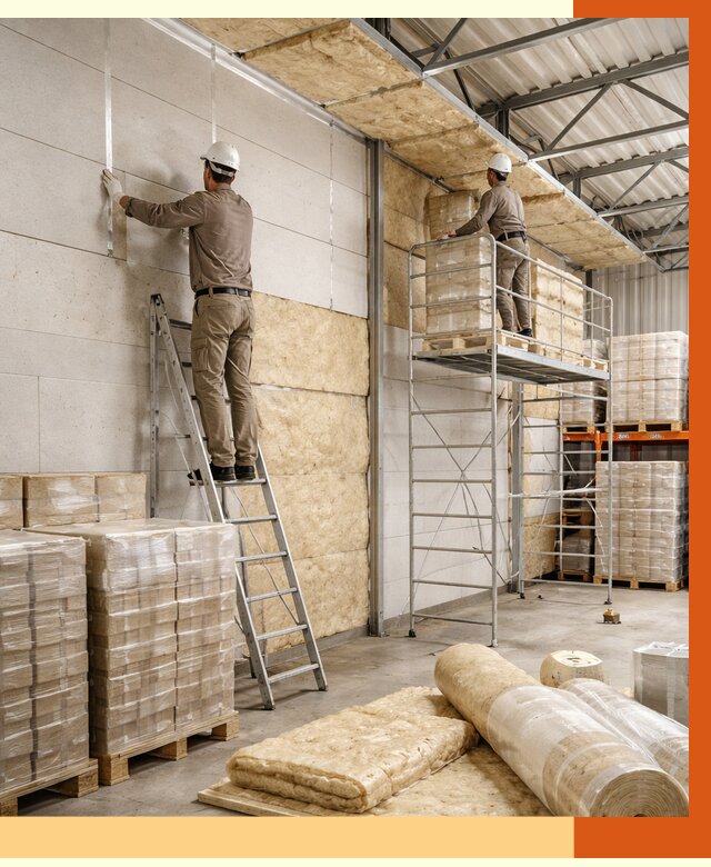 Утепление склада готовой продукции в Котласе от 2021 руб./м2 — комплексно | ТепломастерКтл