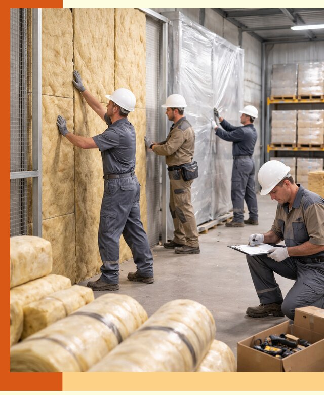 Утепление склада готовой продукции в Котласе качественно и быстро