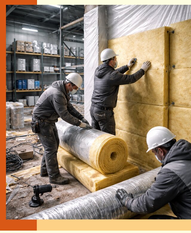 Утепление склада химсырья в Котласе: безопасная и эффективная изоляция