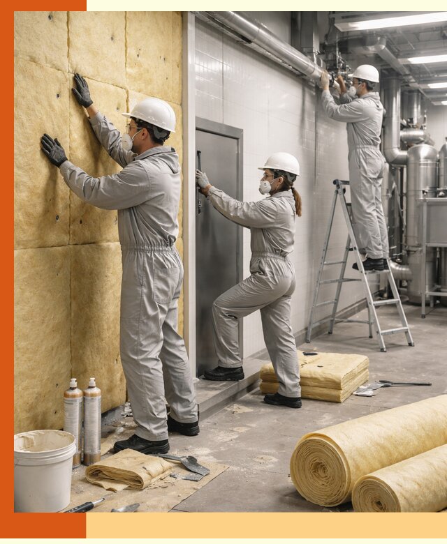 Утепление пищевого цеха под ключ в Котласе