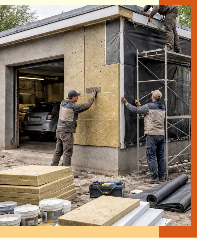 Утепление автосервиса в Котласе ппу, пеноизоляция, от 15026 руб/м2 — ТепломастерКтл