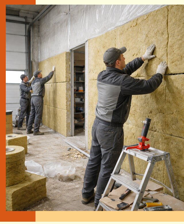 Утепление автосервиса и мастерских в Котласе качественно и надёжно