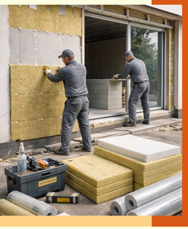 Утепление торгового павильона в Котласе от 15026 руб./м² под ключ | ТепломастерКтл