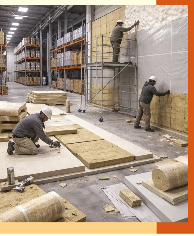 Утепление складского терминала в Котласе от 7772 руб./м² под ключ | ТепломастерКтл