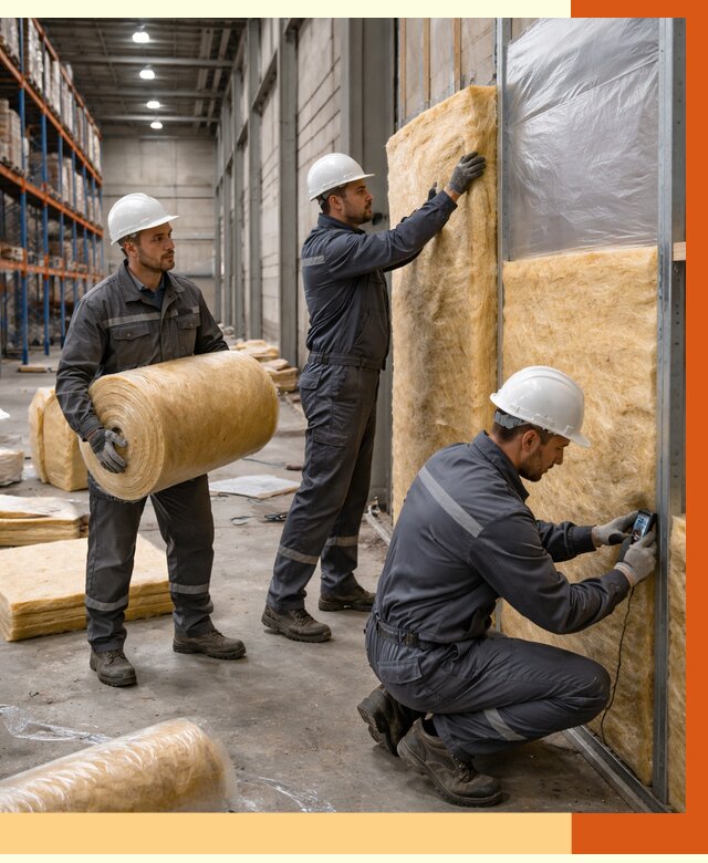 Утепление логистического центра в Котласе от 4663 руб/м² под ключ | ТепломастерКтл