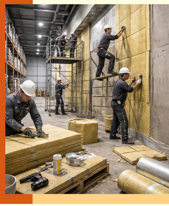 Утепление логистического центра в Котласе качественно и экономично