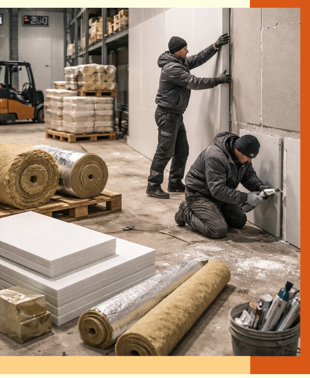 Утепление холодного склада в Котласе от 8809 руб/м2 — комплексное под ключ | ТепломастерКтл