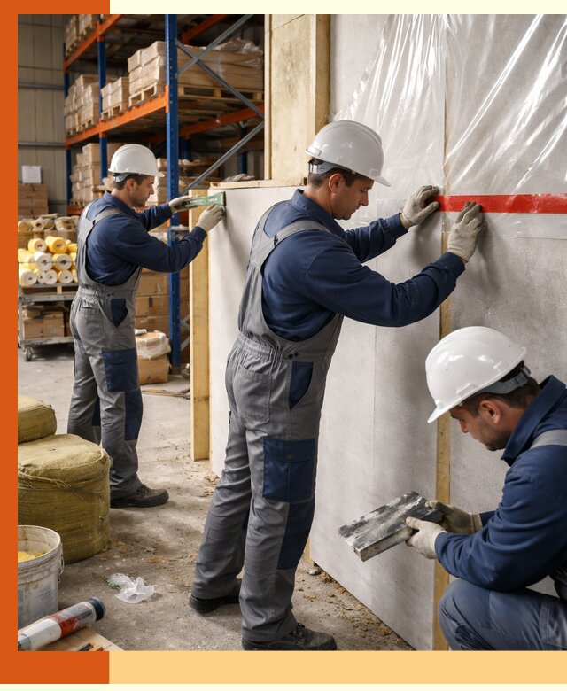 Утепление теплого склада под ключ в Котласе