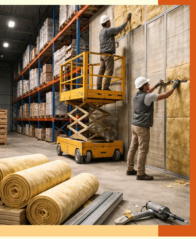 Утепление торгового склада в Котласе от 3316 руб/м2 — комплексно и под ключ | ТепломастерКтл