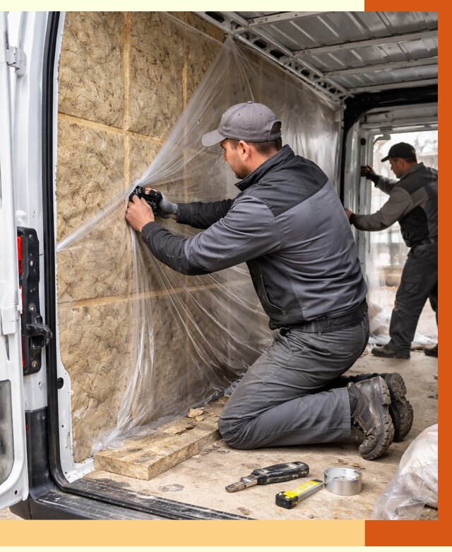 Утепление фургона в Котласе от 17099 руб/м2 — утепление фургона ППУ и кузова | ТепломастерКтл