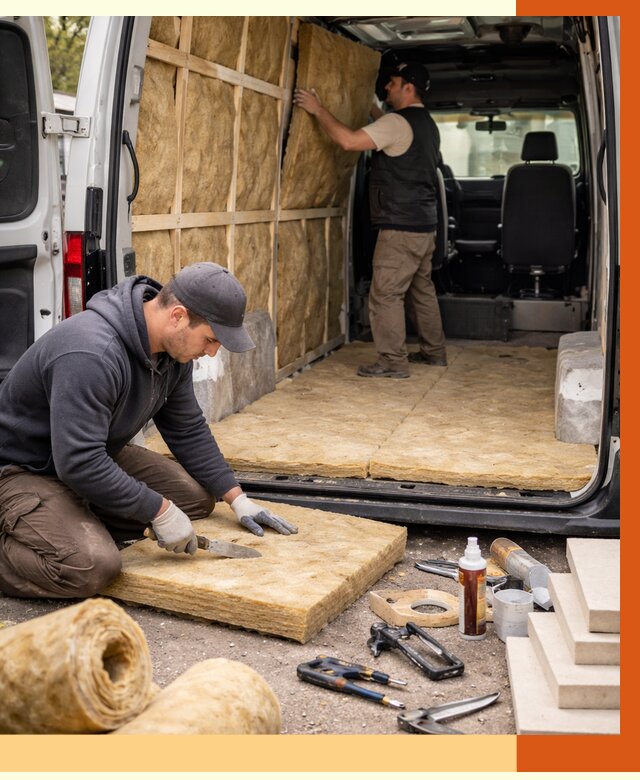 Утепление кемпера в Котласе под ключ от 12436 руб. — профессионально | ТепломастерКтл