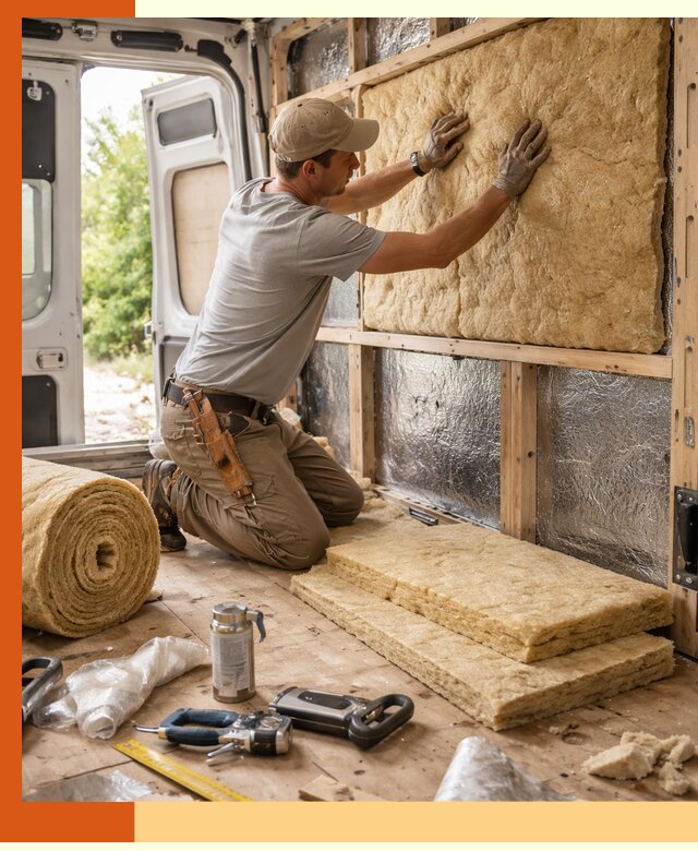 Утепление кемпера под ключ в Котласе с гарантией качества