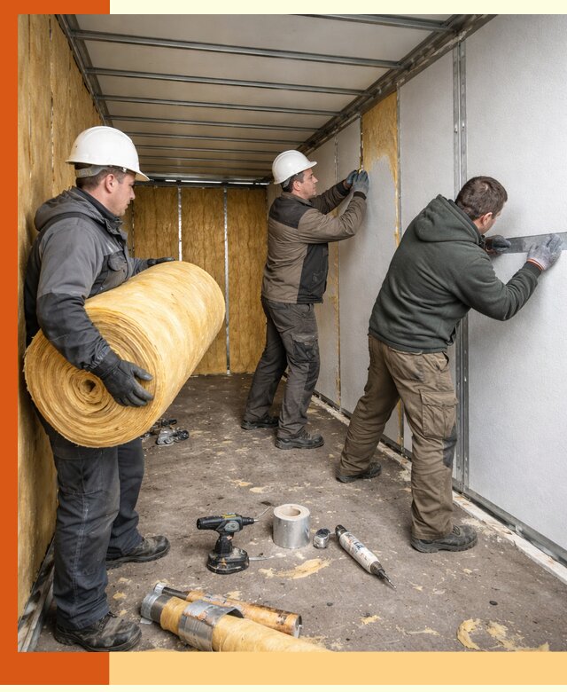 Утепление рефрижераторного контейнера в Котласе профессионально и надежно