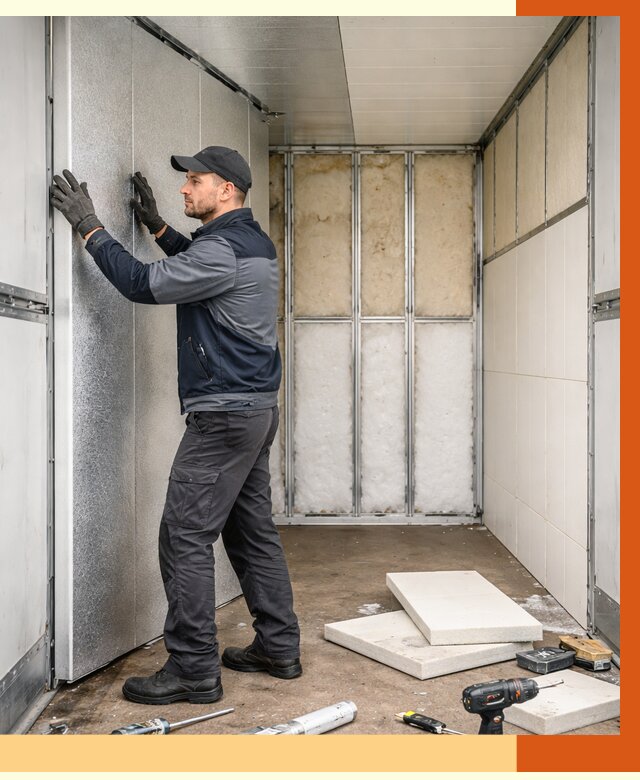 Утепление холодильного кузова в Котласе от 13990 руб. под ключ | ТепломастерКтл