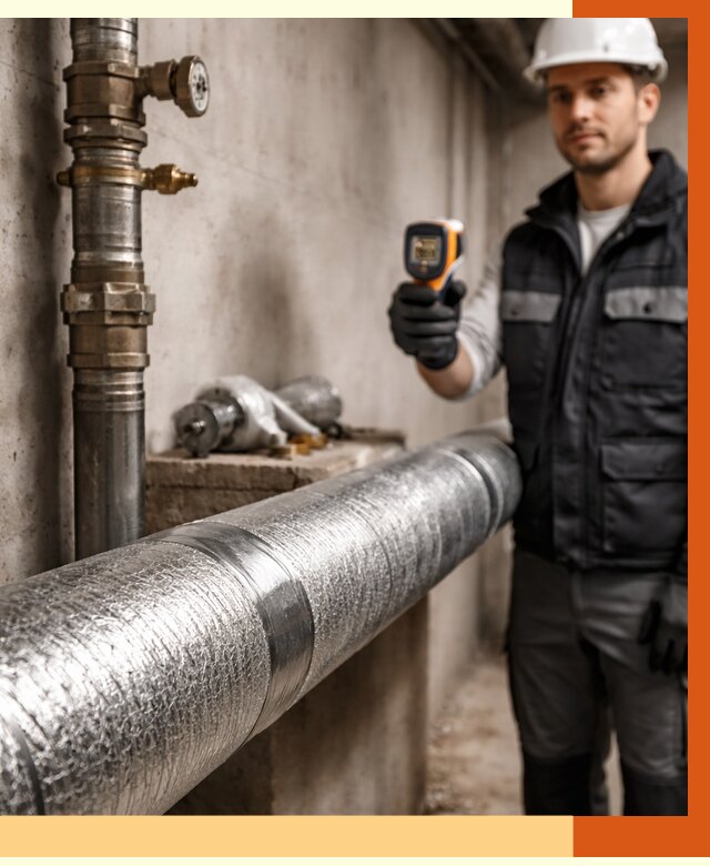 Утепление труб водоснабжения в Котласе от 8809 руб. за м² — услуги ТепломастерКтл