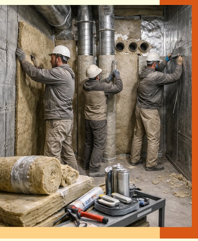 Утепление венткамеры в Котласе под ключ от 1503 руб. — профессионально | ТепломастерКтл