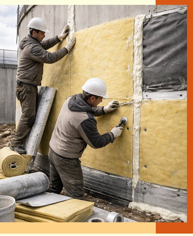 Утепление резервуара в Котласе от 28498 руб/м2 — монтаж ППУ и комплекс под ключ | ТепломастерКтл