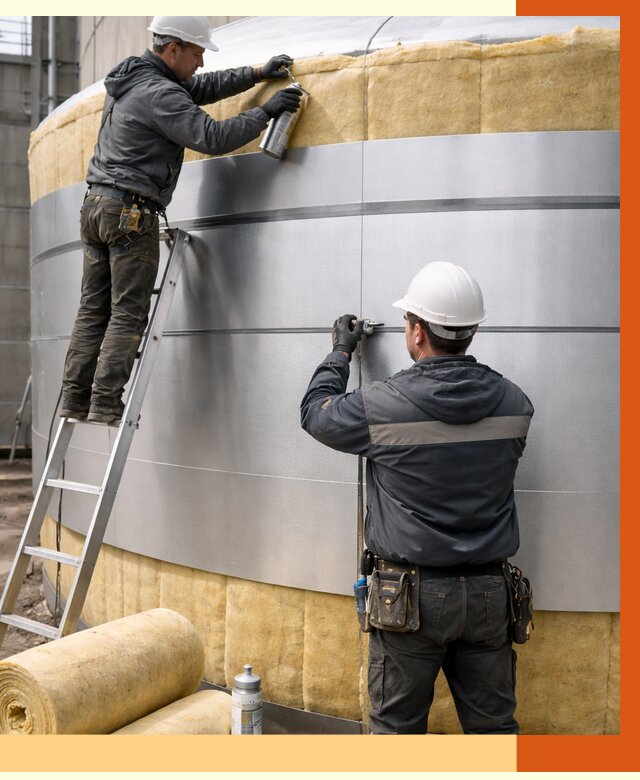 Утепление цистерны в Котласе пенополиуретаном от 15026 руб. под ключ | ТепломастерКтл