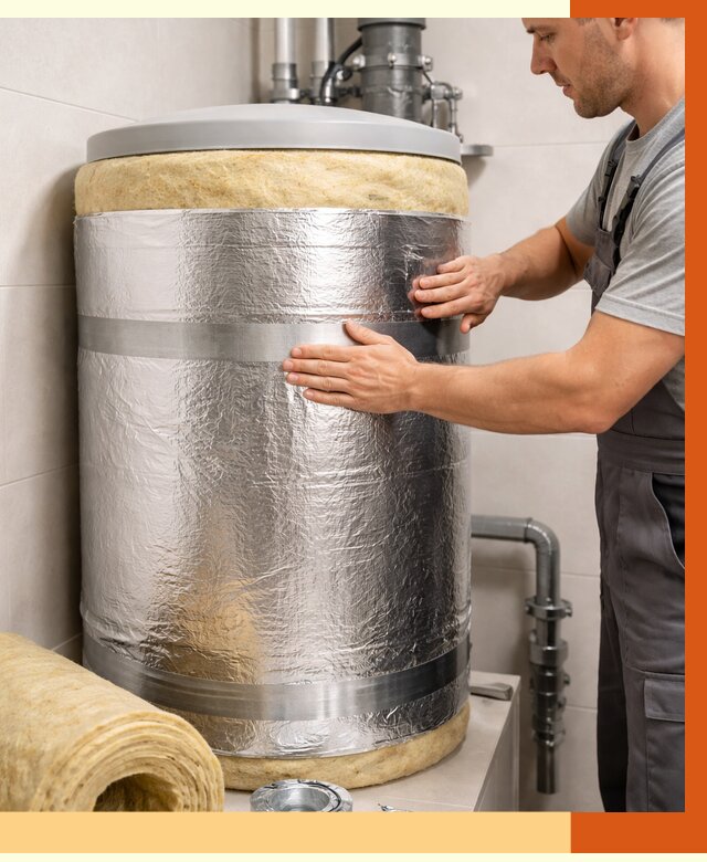 Утепление бойлера в Котласе от 4663 руб. под ключ | Утепление ППУ | ТепломастерКтл