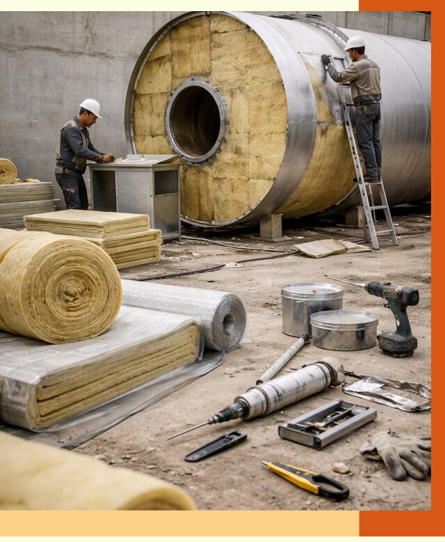 Утепление резервуара с топливом в Котласе от 28498 руб. под ключ | ТепломастерКтл